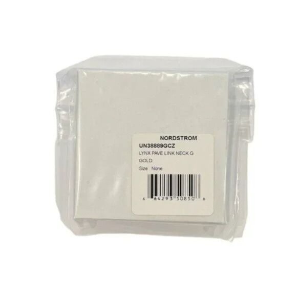 Ajoa by Nadri Cubic Zirconia Oval Link Chain Collar Necklace, 16" + 2" extender - Picture 5 of 5